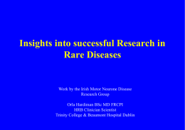 Professor Orla Hardiman - Genetic and Rare Disorders Organisation