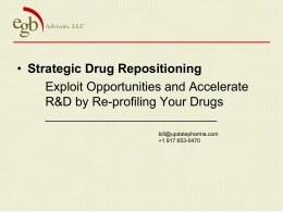 Strategic Drug Repositioning