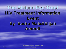 HIV TREATMENT UPDATE
