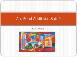 PPT Food Additives & Cancer