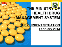 MoH Drug Managamanet System Feb 2014
