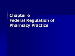 Pharmacy 151 Chapter 6