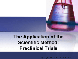 Preclinical Trials