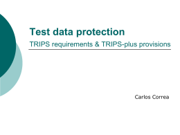 Test data protection - MSF Access Campaign