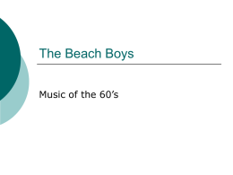 The Beach Boys - MHSS Music Department