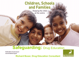 safeguarding - drug education - Hertfordshire Grid for Learning