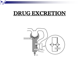 Drug Excretion