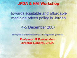 Jordan Food and Drug Administration