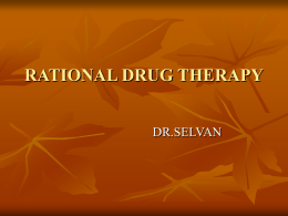 RATIONAL DRUG THERAPY