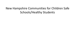 New Hampshire Communities for Children Safe Schools