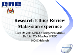 Clinical Research in Malaysia