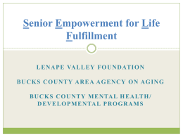 Senior Empowerment for Life Fulfillment