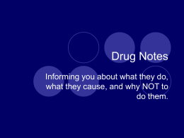 Drug Notes