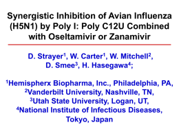 Synergistic Inhibition of Avian Influenza (H5N1) by Poly I