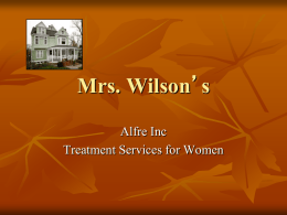 Mrs. Wilson’s