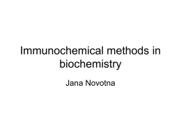 Immunochemical methods in biochemistry