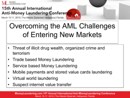Overcoming the AML Challenges of Entering New Markets