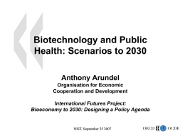 OECD Futures Project The Bioeconomy in 2030: A Policy Agenda