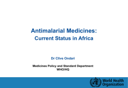 Ensuring Access to Antimalarial Drugs