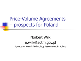 Price-Volume Agreements