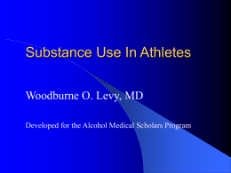 Substance Abuse In Athletes