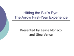 Hitting the Bull’s Eye: The Arrow First