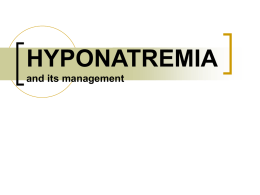 Hyponatremia - Welcome to Zyrop Open Forum!