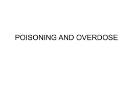 POISONING AND OVERDOSE