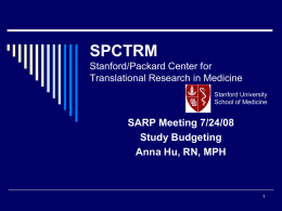 Stanford Packard Center For Translational Medicine SPCTRM