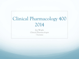 Clinical Pharmacology 400 2012