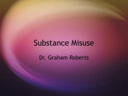 Substance Misuse