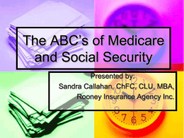ABC's of Medicare