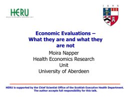 Economic Evaluation Studies