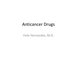 Anticancer Drugs - Acupuncture and Massage College