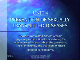 Sexually Transmitted Diseases