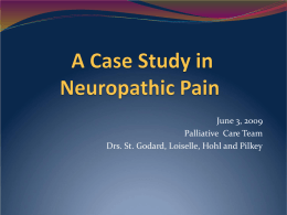 Case Study in Neuropathic Pain