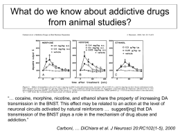 What do we know about addictive drugs from animal studies?
