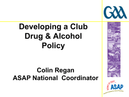 Developing a Club Drug & Alcohol Policy