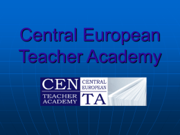 Central European Teacher Academy