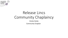Release Lincs Community Chaplaincy