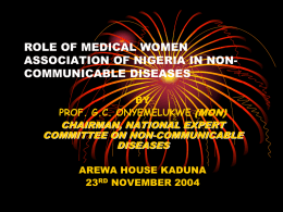 ROLE OF MEDICAL WOMEN ASSOCIATION OF NIGERIA IN …