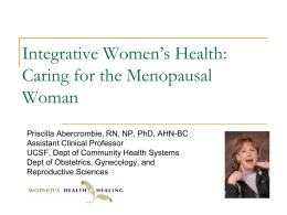 Integrative Approach to Menopause