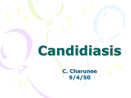 Candidiasis - ::: อายุรศาสตร์