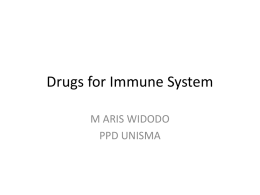 Drugs for Immune System Modulation