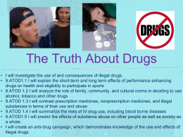 The Truth about Drugs - AK Health and physical education