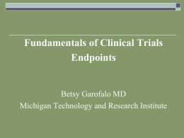 Endpoints in Clinical Trials
