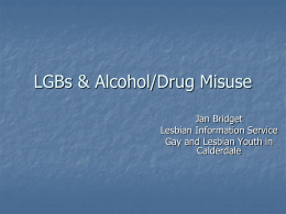LGBs & Alcohol/Drug Misuse