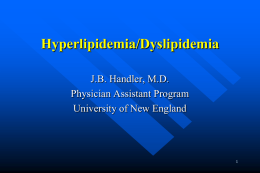 Hyperlipidemia - Home
