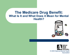 New Medicare Drug Benefit
