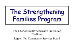 The Strengthening Families Program